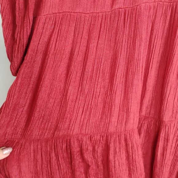 Indigo Rose 1X Mid-Length Plus Size Curvy Comfortable Long Sleeved Dress - Picture 16 of 16